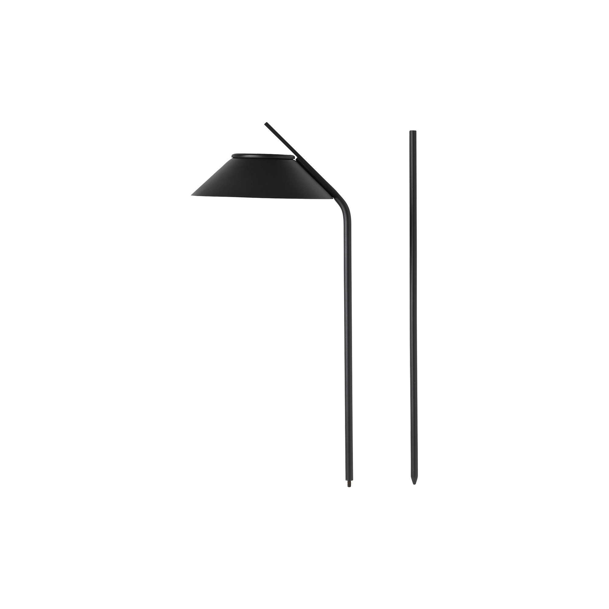 Stelton - Vinkel LED solcellelampe spyd, black
