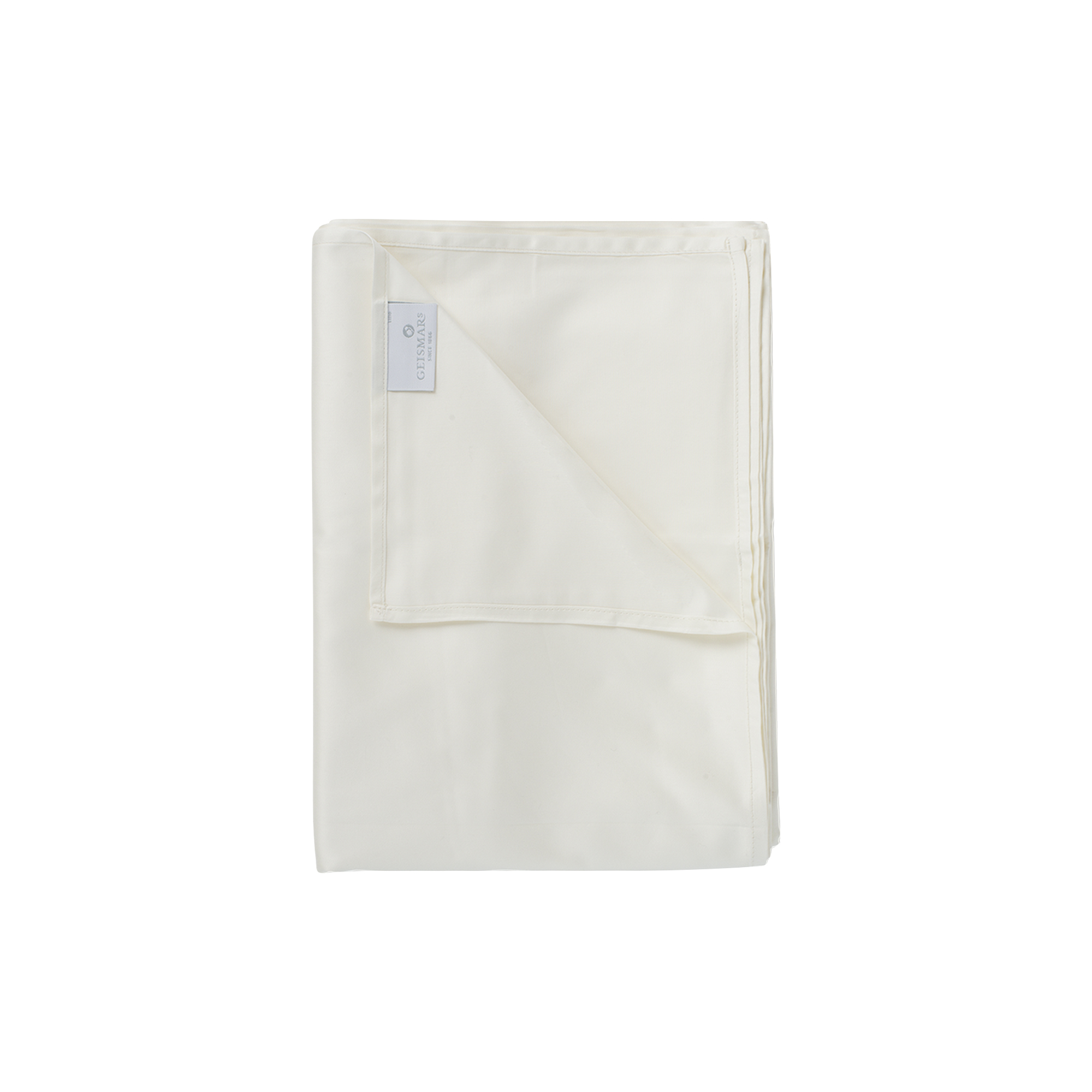 Geismars Væverier - Satinvævet fladt lagen, beige, Uden mønster - 210x290 cm