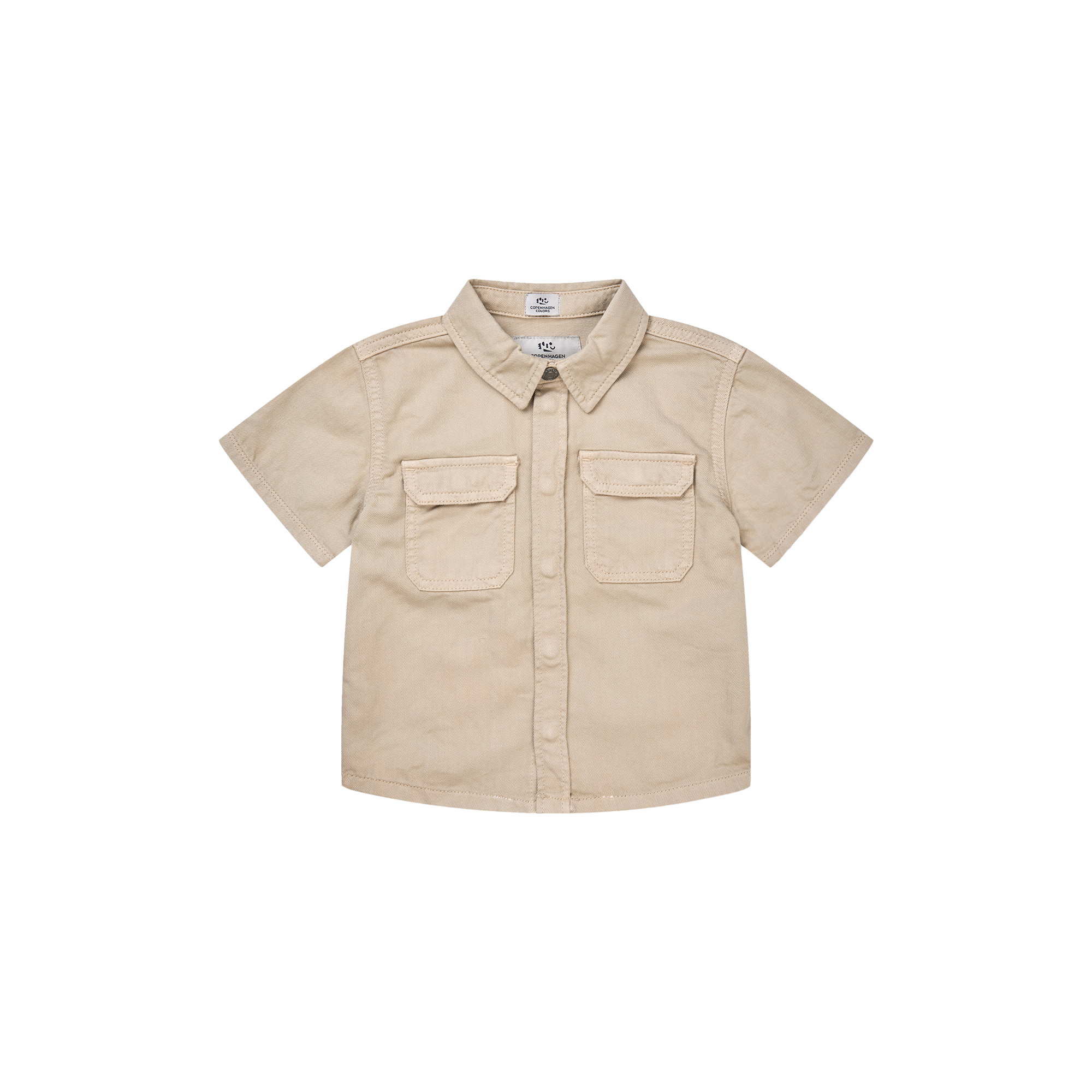 Copenhagen Colors Organics - Twill Safari Shirt SS - Str. 116