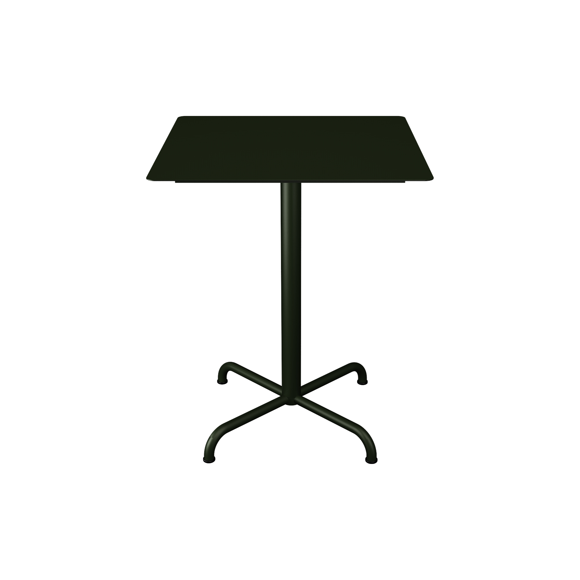 HOUE - PICO Café Table with 4 Star Base 60x60, olive green