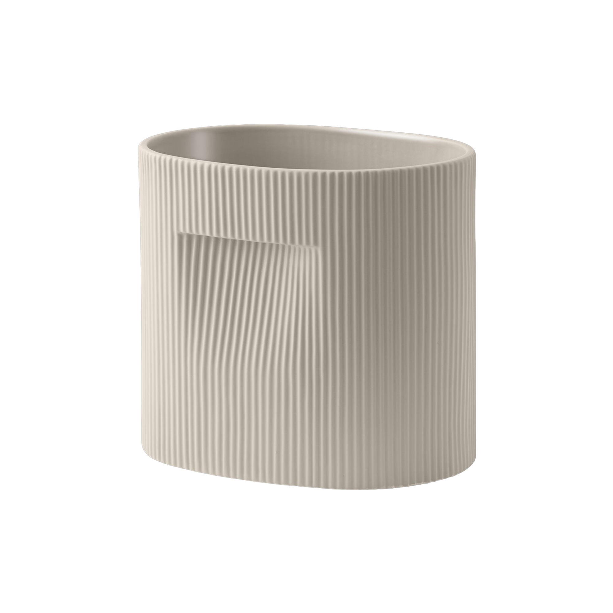 Muuto - Ridge Planter, beige - H24 cm
