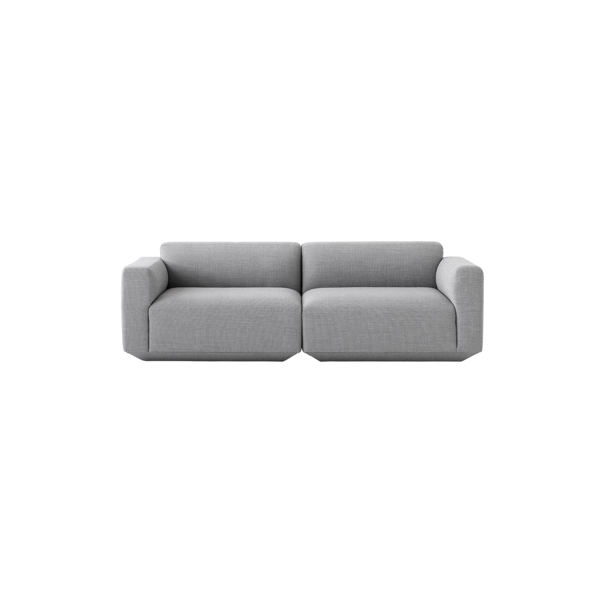 &Tradition - Develius modulsofa A, lysegrå - H: 70 x L: 220 x D: 89 cm.
