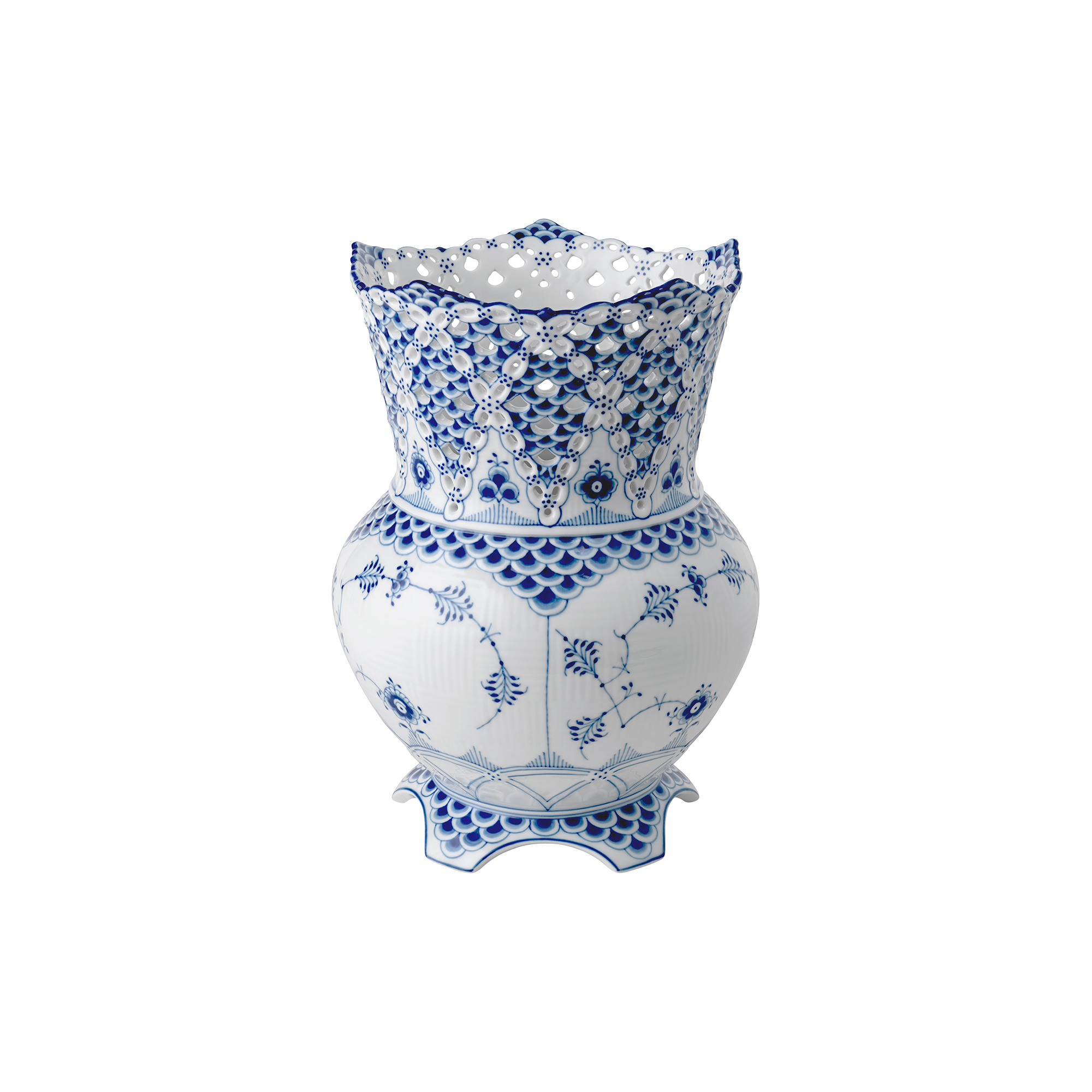 Royal Copenhagen - Musselmalet Helblonde vase 22 cm