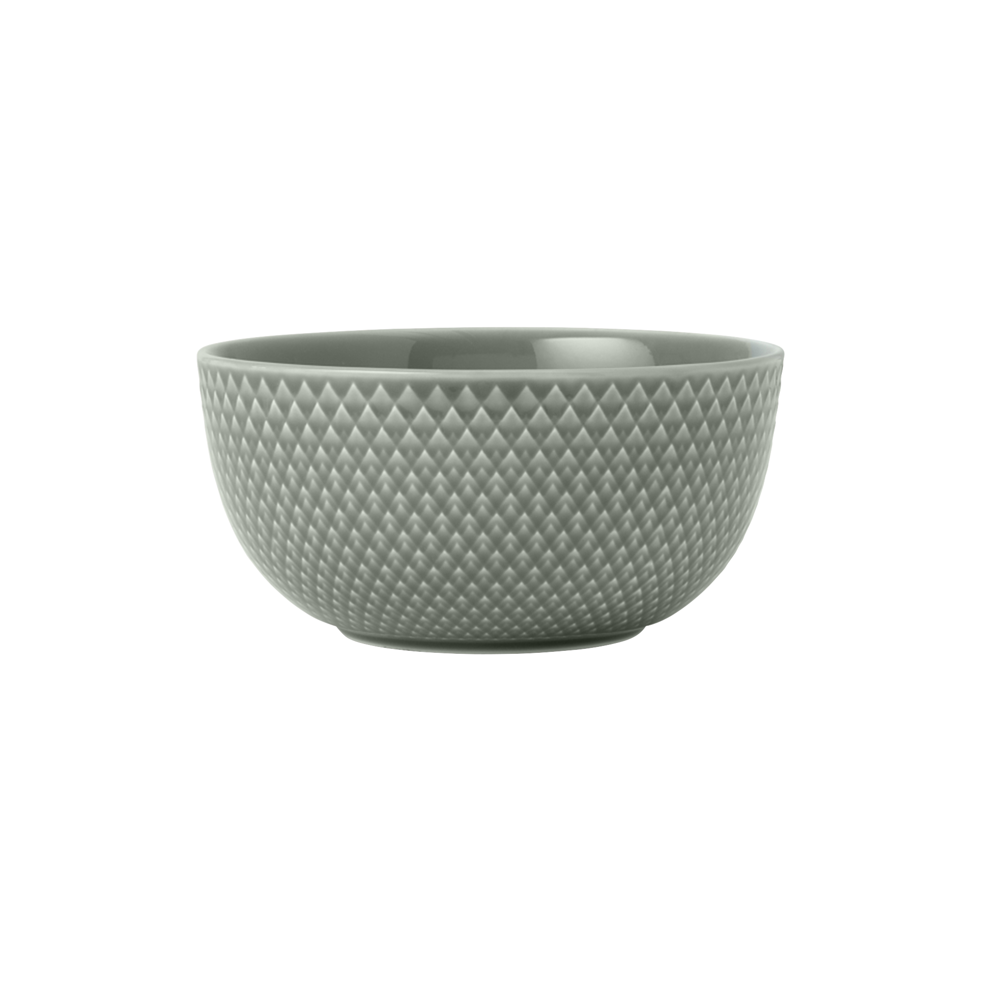 Lyngby Porcelæn - Rhombe Earth Skål, moss