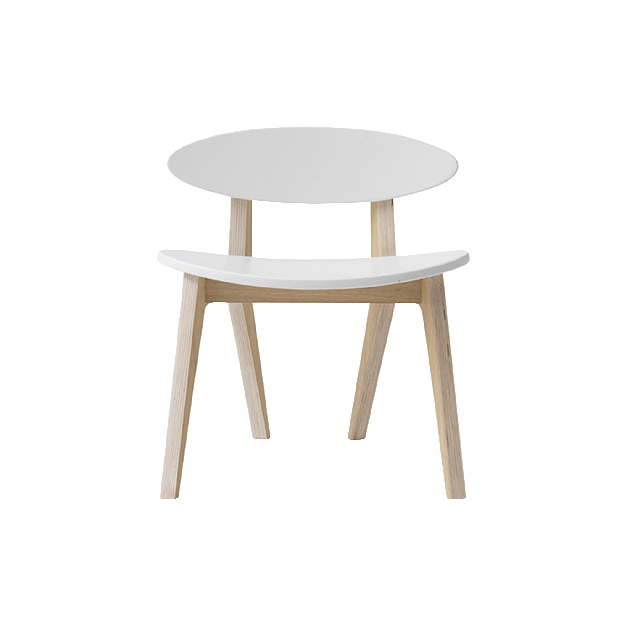 Oliver Furniture - Wood PingPong stol, hvid/eg