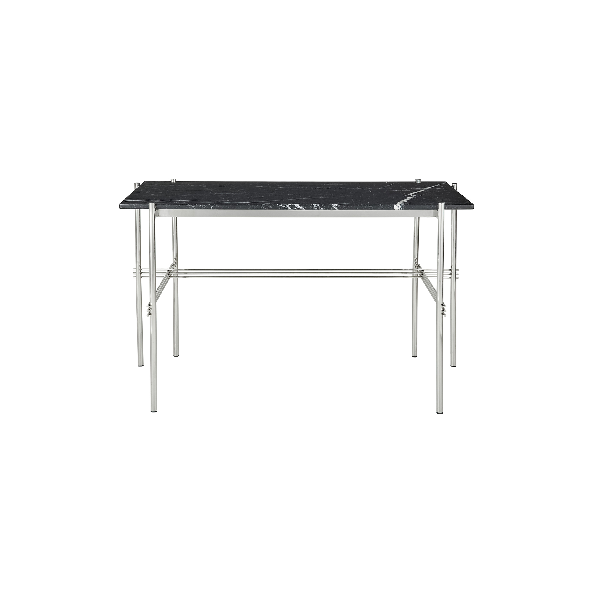 GUBI - TS Desk, black marquina marble/steel