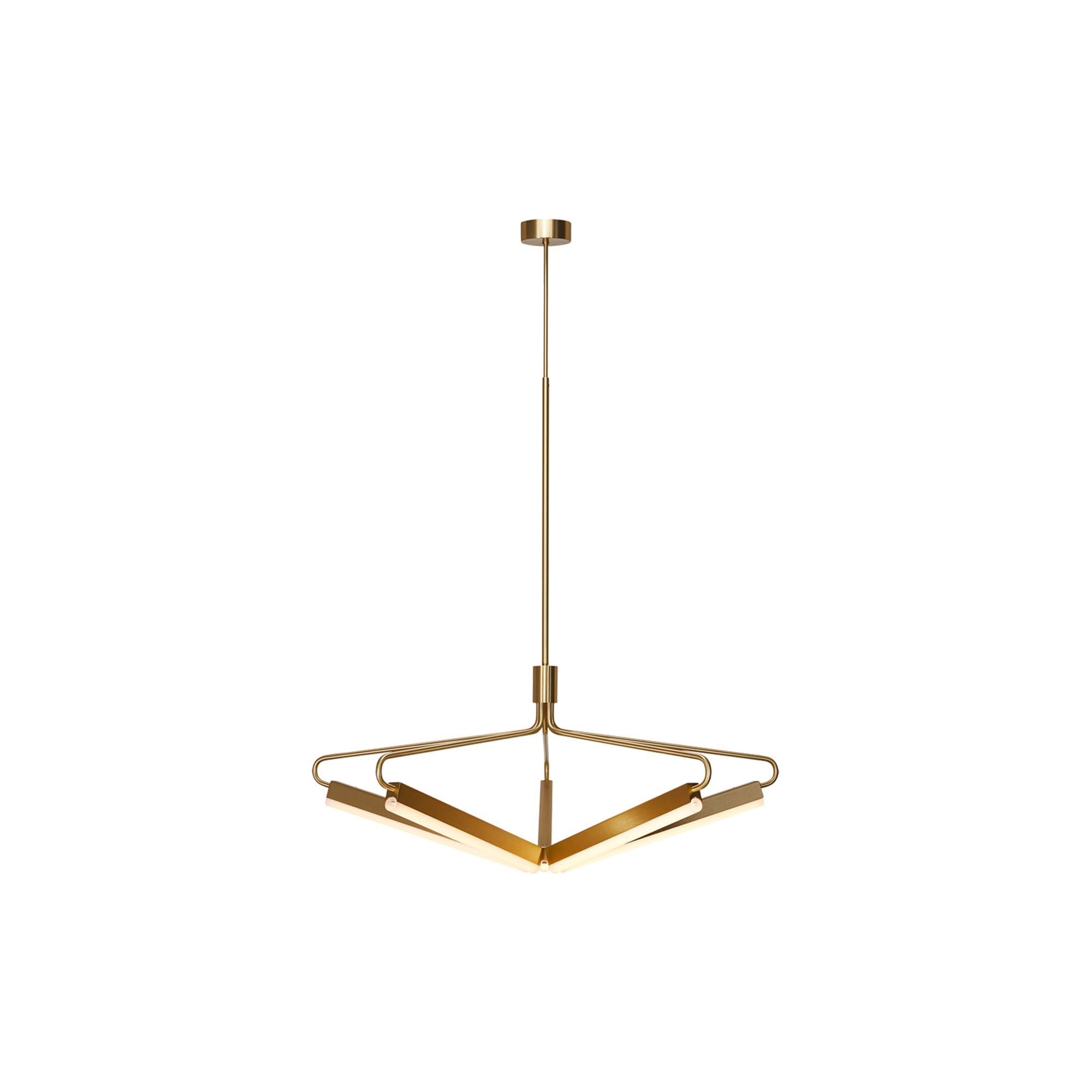 Rubn - Angel 5 500 Wide Chandelier, brass